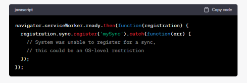 what is foreground sync