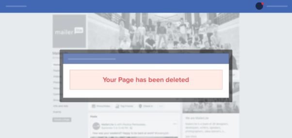 Deleted Facebook Pages
