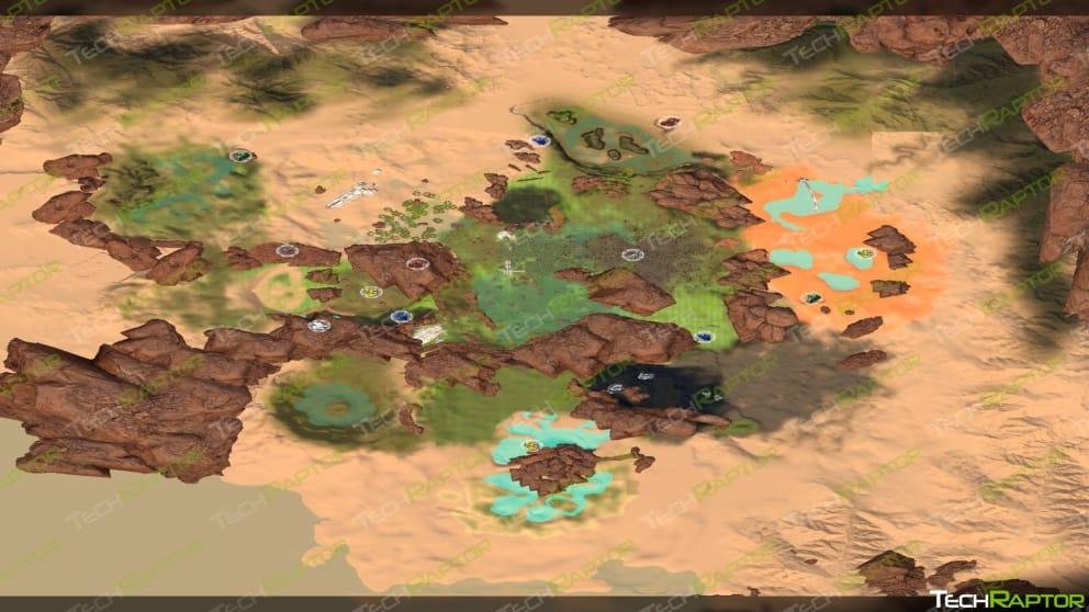 The Planet Crafter Map and Locations Guide - Map v2 Early Access v0.8.008