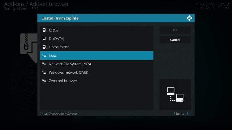 Locate and select your media source.